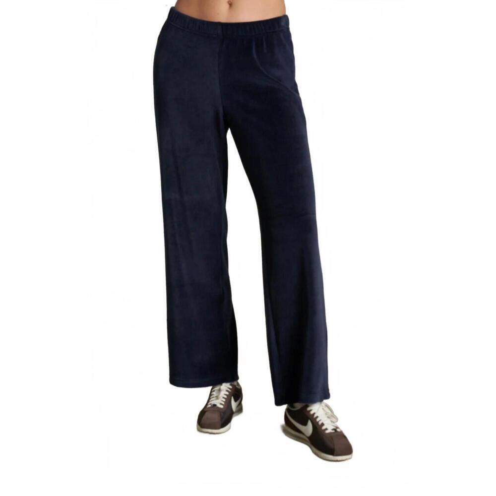 NEW PERFECTWHITETEE alex velour pant in navy